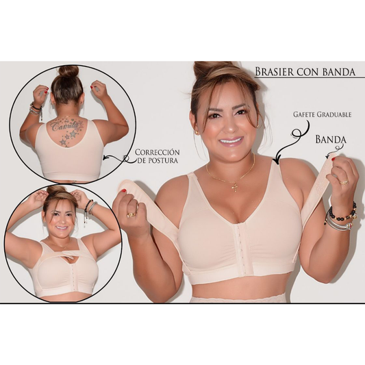 BRASIER POSQUIRURGICO CON BANDA